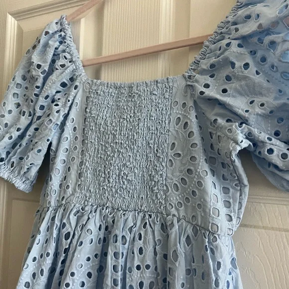 English Factory Eyelet Scallop Edge Dress - Picture 3 of 6